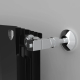 Вентиль ручной регулировки угловой ROYAL THERMO CUBE 1/2" (хром)