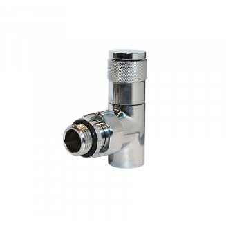 Вентиль ручной регулировки угловой ROYAL THERMO PIANO 1/2" (хром)