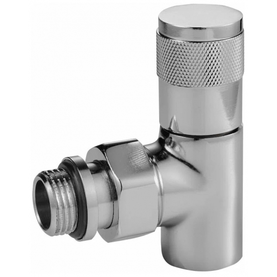 Вентиль ручной регулировки угловой ROYAL THERMO PIANO 1/2" (хром)