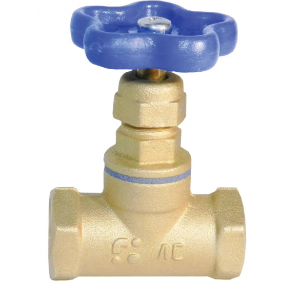 Вентиль запорный БАЗ 3/4" вн.р  15Б3р Ду20 А50 М вода БАЗ.А50.20.М