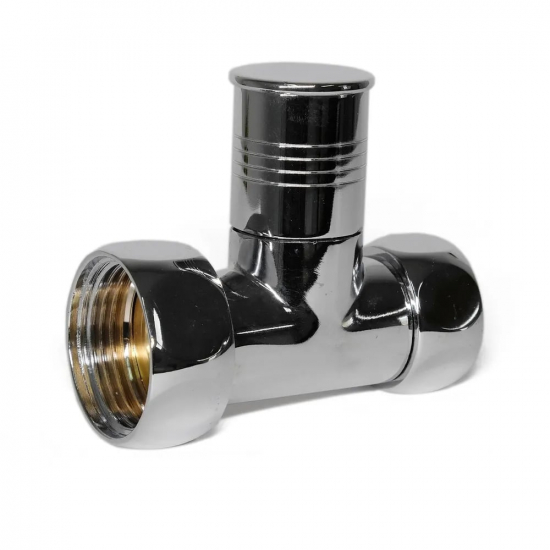 Вентиль запорный для полотенцесушителя LUXON 1"х3/4" г-г  830SCH1005 прямой, ручка колпачек