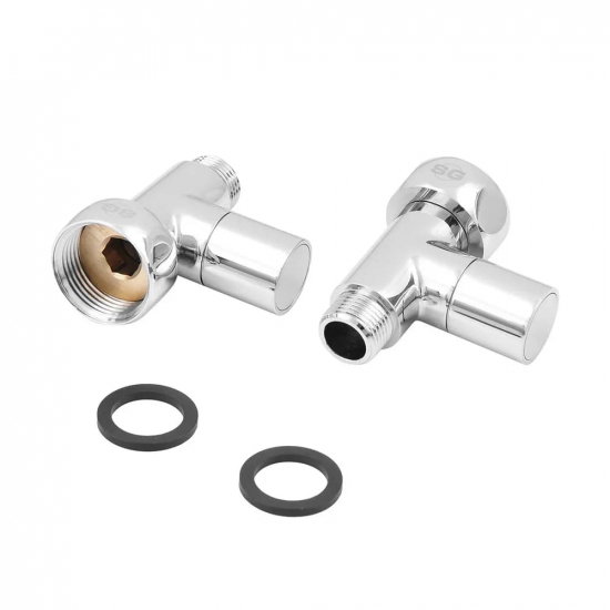 Вентиль запорный для полотенцесушителя SG SMART GROUP  1" х 1/2" г-ш SG8831SCH0410/2 прямой 