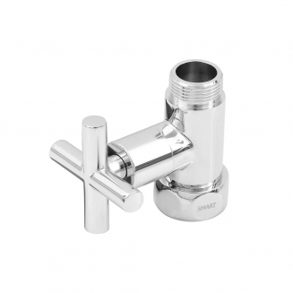 Вентиль запорный для полотенцесушителя SMART 1"х3/4" г-ш  SMT8731SCH0510 прямой, ручка крест