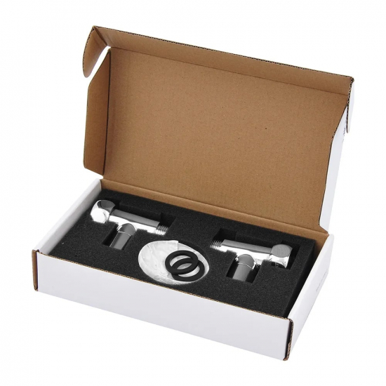 Вентиль запорный для полотенцесушителя SMART 1"х3/4" г-ш  SMT8831SCH0510/2C прямой, ручка колпачек