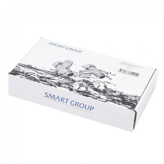 Вентиль запорный для полотенцесушителя SMART 1"х3/4" г-ш  SMT8831SCH0510/2C прямой, ручка колпачек