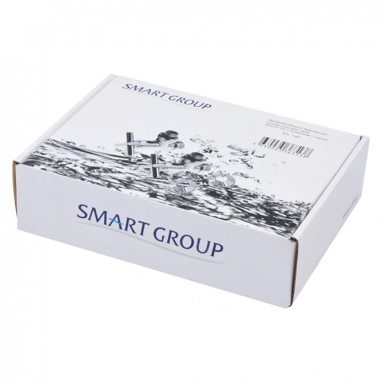 Вентиль запорный для полотенцесушителя SMART 3/4"х1/2" г-ш  SMT8500SCH0405/2C угловой, ручка крест