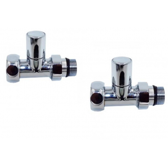 Вентиль запорный для полотенцесушителя TIM 1" х 3/4" г-ш KV01-FM043 прямой, ручка колпачек