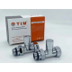 Вентиль запорный для полотенцесушителя TIM 1" х 3/4" г-ш KV01-FM043 прямой, ручка колпачек