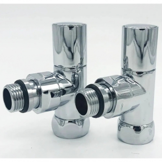 Вентиль запорный для полотенцесушителя VIEIR VR2034 3/4"х1/2" г-ш угловой, колпачек 1шт