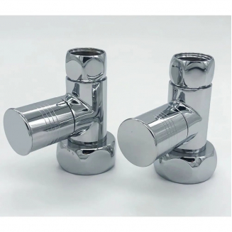 Вентиль запорный для полотенцесушителя VIEIR VR2035 1"х1/2" г-г угловой, колпачек 1шт