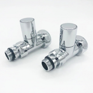 Вентиль запорный для полотенцесушителя VIEIR VR2035F 1"х1/2" г-ш прямой, колпачек 1шт