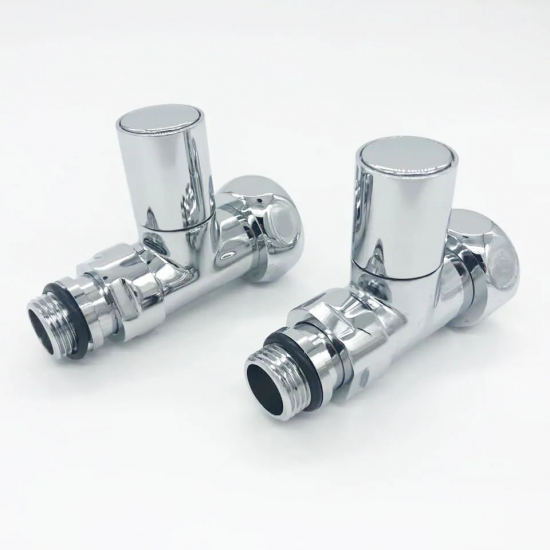 Вентиль запорный для полотенцесушителя VIEIR VR2035F 1"х1/2" г-ш прямой, колпачек 1шт