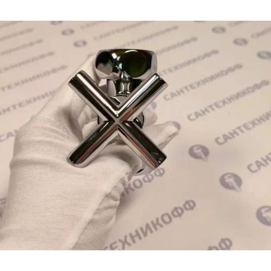 Вентиль запорный для полотенцесушителя VIEIR VR2055E 1"х1" г-г прямой, крест 1шт