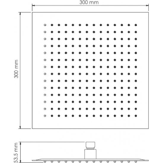 Верхний душ WasserKRAFT Mindel A163