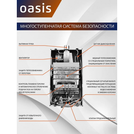 Водонагреватель газовый OASIS 24 TUR