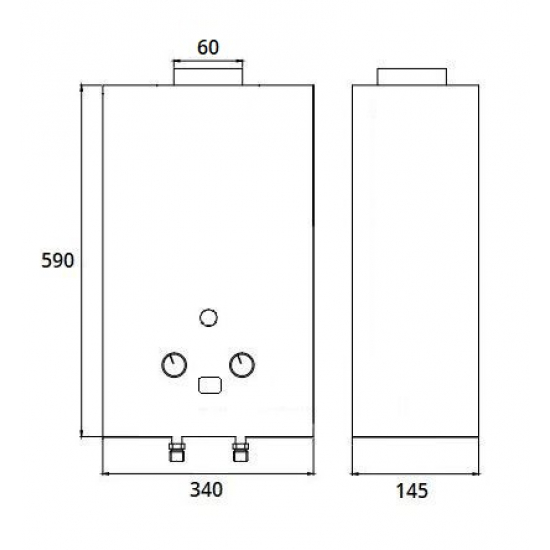 Водонагреватель газовый OASIS Glass 20 RG/TUR