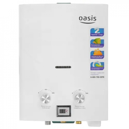Водонагреватель газовый OASIS В 12 W (без дымохода)