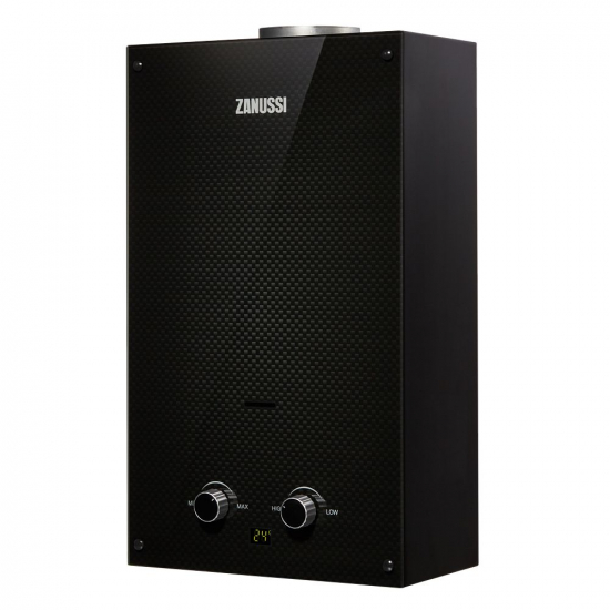 Водонагреватель газовый ZANUSSI GWH 10 Fonte Glass Carbon
