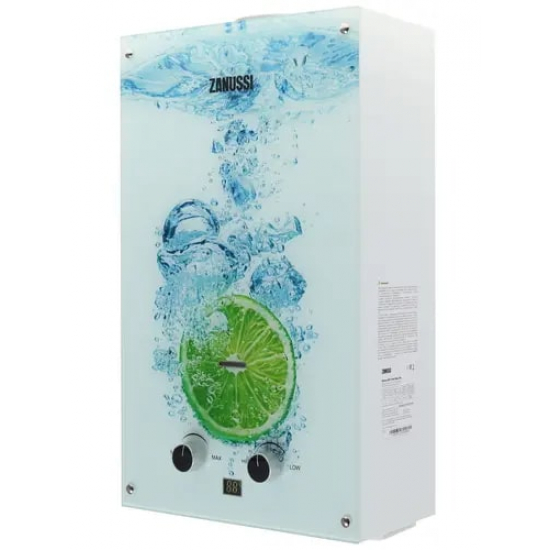 Водонагреватель газовый ZANUSSI GWH 10 Fonte Glass Lime