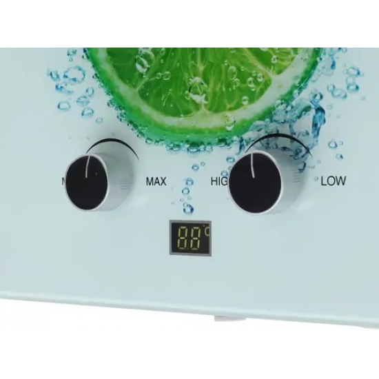 Водонагреватель газовый ZANUSSI GWH 10 Fonte Glass Lime