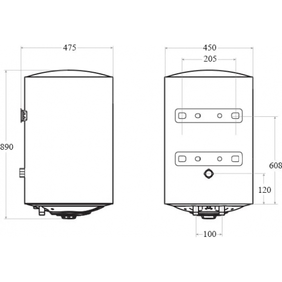 Водонагреватель накопительный BALLU BWH/S 100 Primex