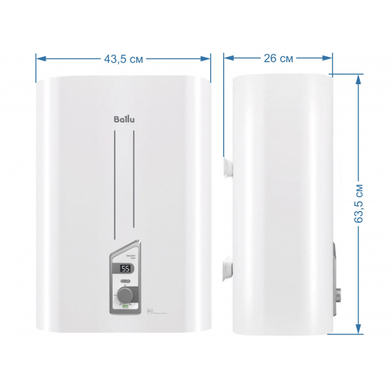 Водонагреватель накопительный BALLU BWH/S 30 Smart WiFi DRY+