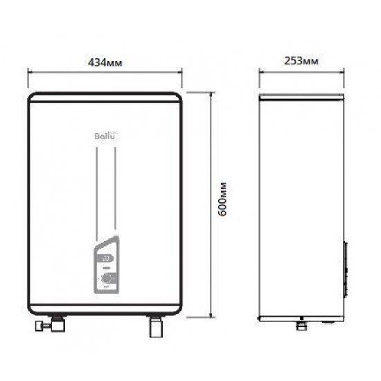 Водонагреватель накопительный BALLU BWH/S 30 Smart WiFi