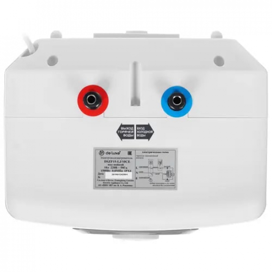 Водонагреватель накопительный DE LUXE DSZF15-LJ/10CE объём 10 литров под раковину