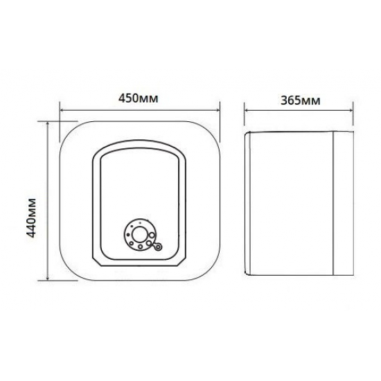 Водонагреватель накопительный DE LUXE DSZF15-LJ/15CE объём 15 литров под раковину