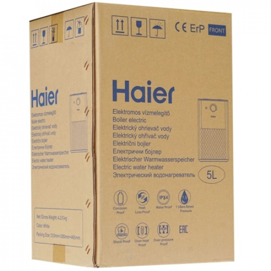 Водонагреватель накопительный HAIER ECU5(EU) под раковину