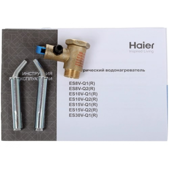 Водонагреватель накопительный HAIER ES10V-Q1(R) над раковиной