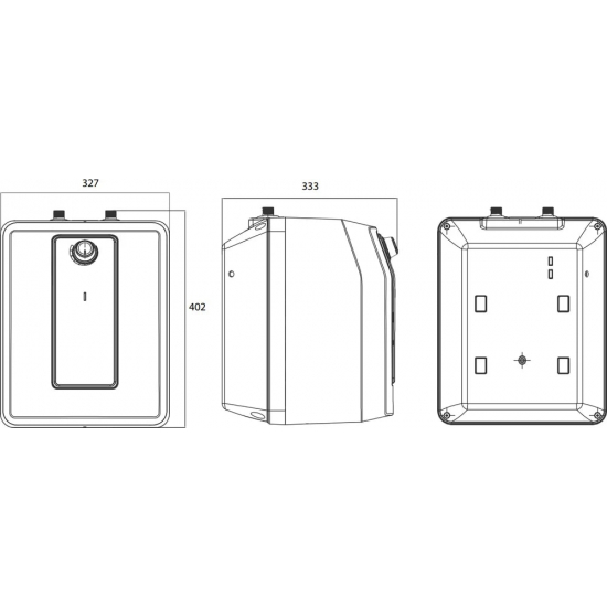 Водонагреватель накопительный HAIER ES15V-Q1(R) над раковиной