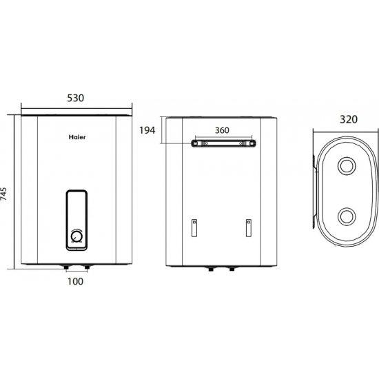 Водонагреватель накопительный HAIER ES50V-F3