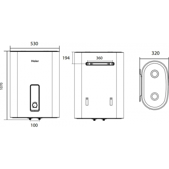 Водонагреватель накопительный HAIER ES80V-F3