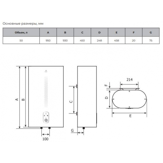 Водонагреватель накопительный ROYAL CLIMA Alfa RWH-A50-FE