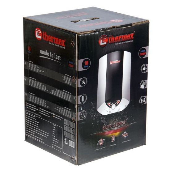 Водонагреватель накопительный THERMEX Blitz IBL 10 O над раковиной