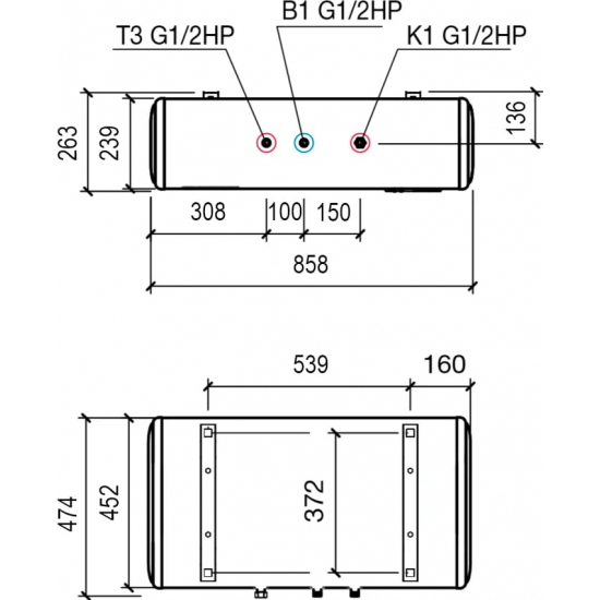 Водонагреватель накопительный THERMEX IF 50 H pro Wi-Fi