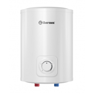 Водонагреватель накопительный THERMEX Inox Cask IC 10 O над раковиной