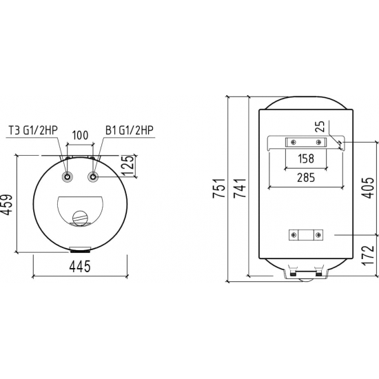 Водонагреватель накопительный THERMEX Nova 80 V