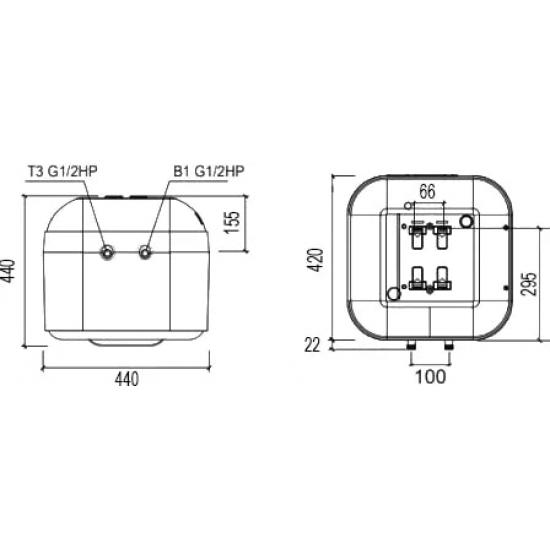 Водонагреватель накопительный THERMEX Skyline 30 O