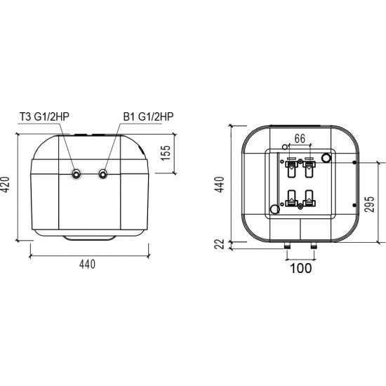 Водонагреватель накопительный THERMEX Smartline 30 O