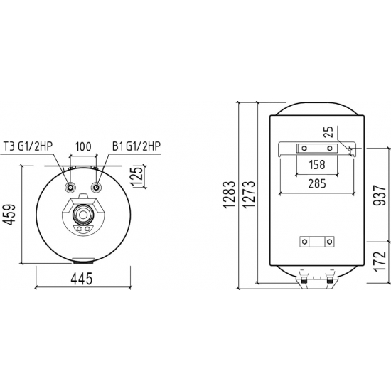 Водонагреватель накопительный THERMEX Thermo 150 V