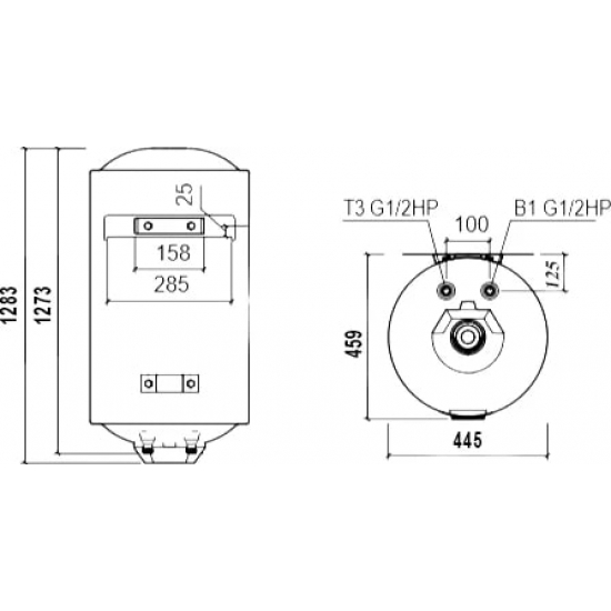Водонагреватель накопительный THERMEX TitaniumHeat 150 V