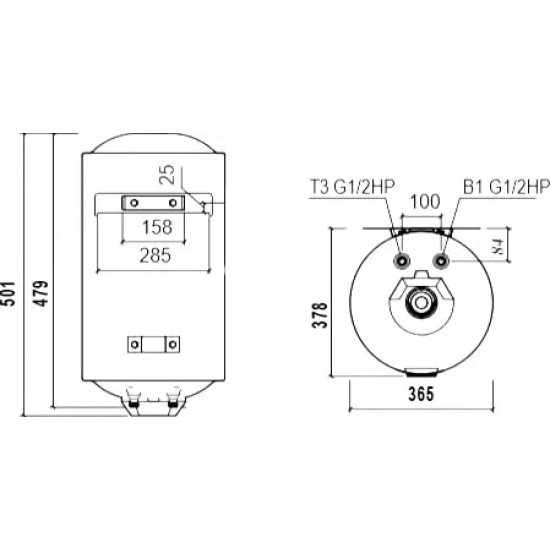 Водонагреватель накопительный THERMEX TitaniumHeat 30 V Slim