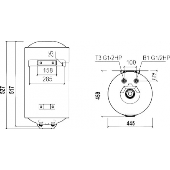Водонагреватель накопительный THERMEX TitaniumHeat 50 V