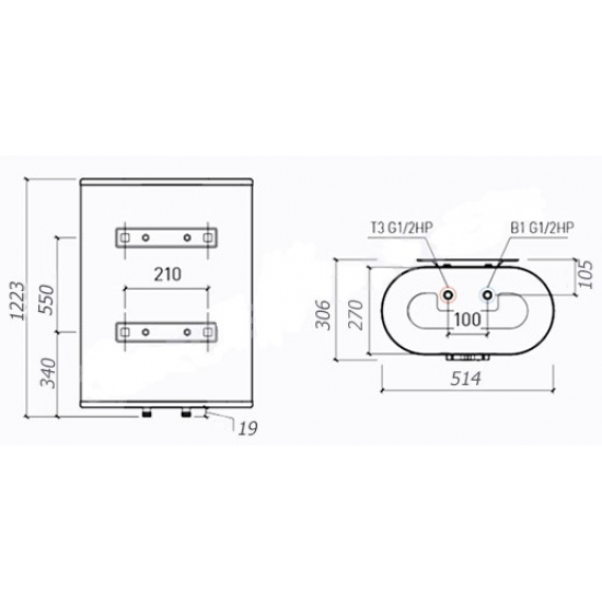 Водонагреватель накопительный THERMEX Victory 100 V