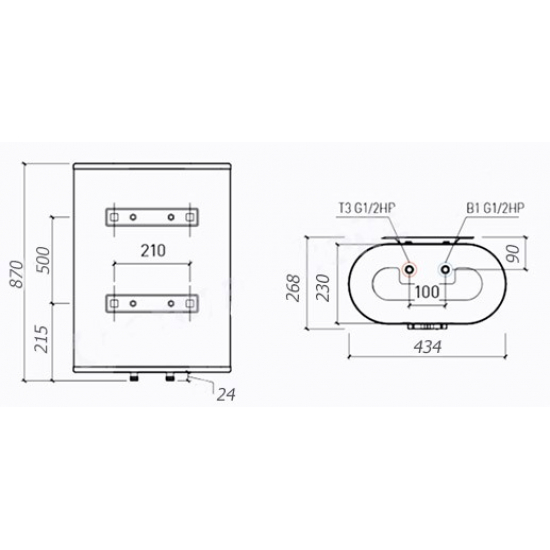Водонагреватель накопительный THERMEX Victory 50 V