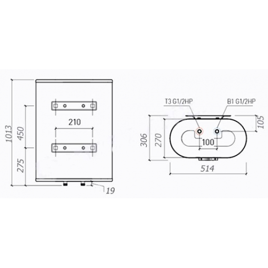 Водонагреватель накопительный THERMEX Victory 80 V