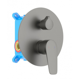 Встраиваемый смеситель для душа и ванны AQUATEK Бетта AQ1146MB С ВНУТРЕННЕЙ ЧАСТЬЮ оружейная сталь