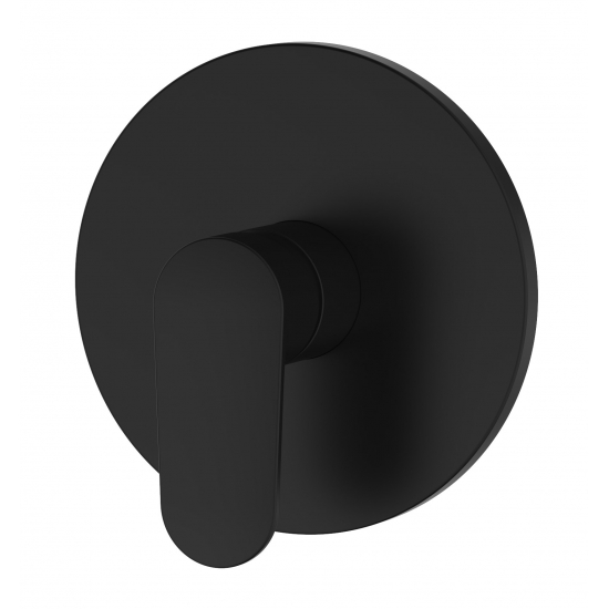 Встраиваемый смеситель для душа и ванны AQUATEK Ника AQ1866MB С ВНУТРЕННЕЙ ЧАСТЬЮ, матовый чёрный 